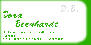 dora bernhardt business card